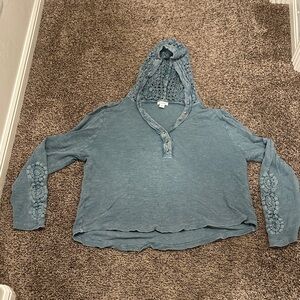 Sundance Teal Hooded Sweatshirt